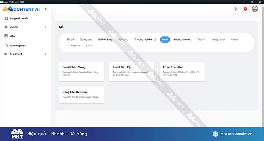 Phần mềm Content Ai Phần mềm Content Ai