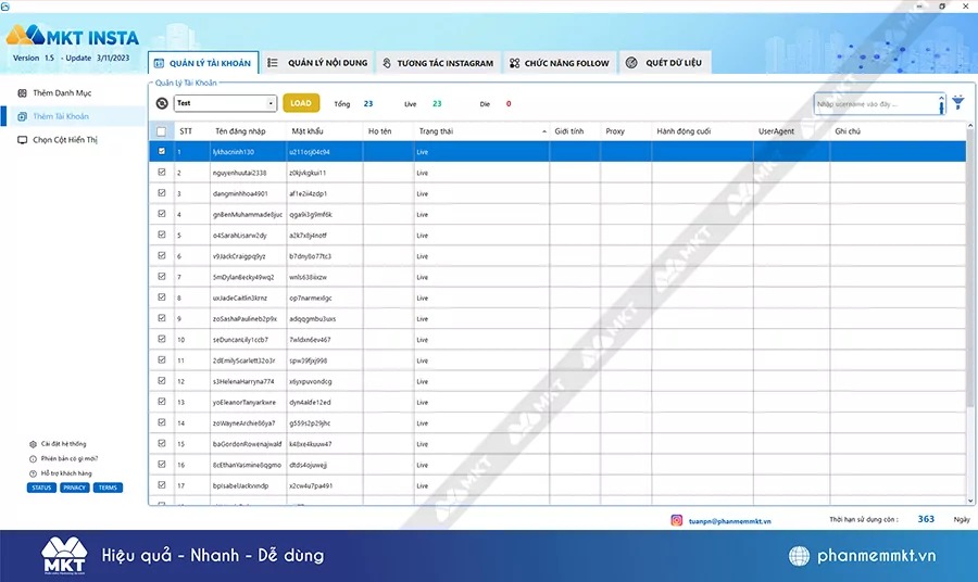 Phần mềm quảng cáo Instagram