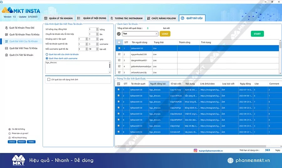 Phần mềm quảng cáo Instagram