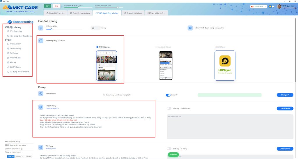 Cơ chế tự động đổi ip và tạo trình duyệt sạch