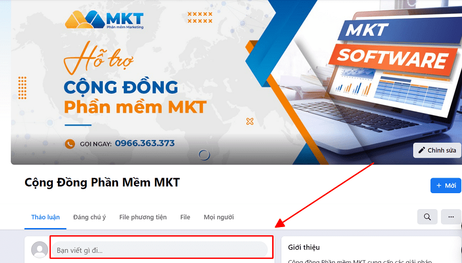 Cách đăng bài trên nhóm Facebook thủ công