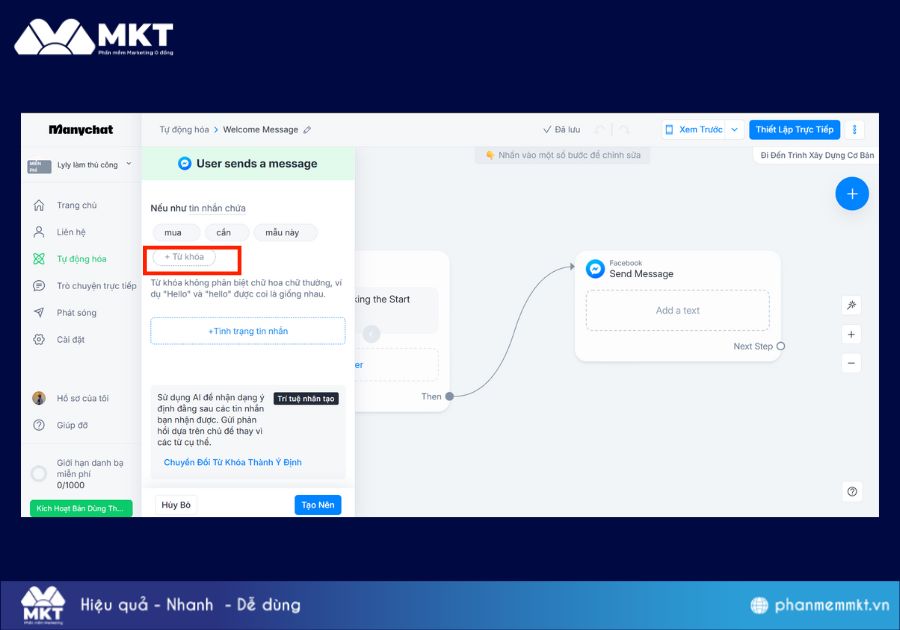 Chi tiết cách tạo chatbot Fanpage 
