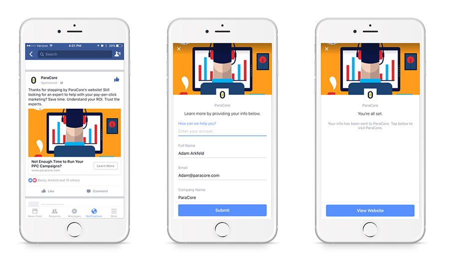Mẫu Facebook Lead Ads