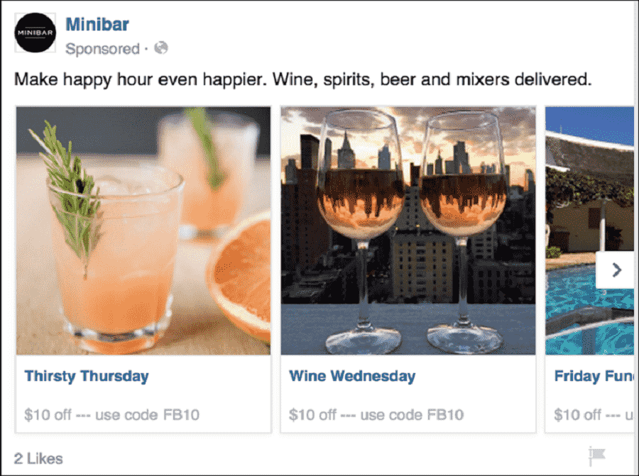 hình thức quảng cáo facebook