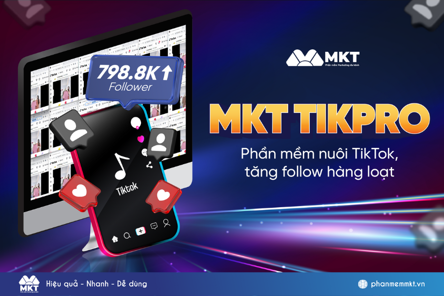Phần mềm seeding TikTok hàng loạt, tự động