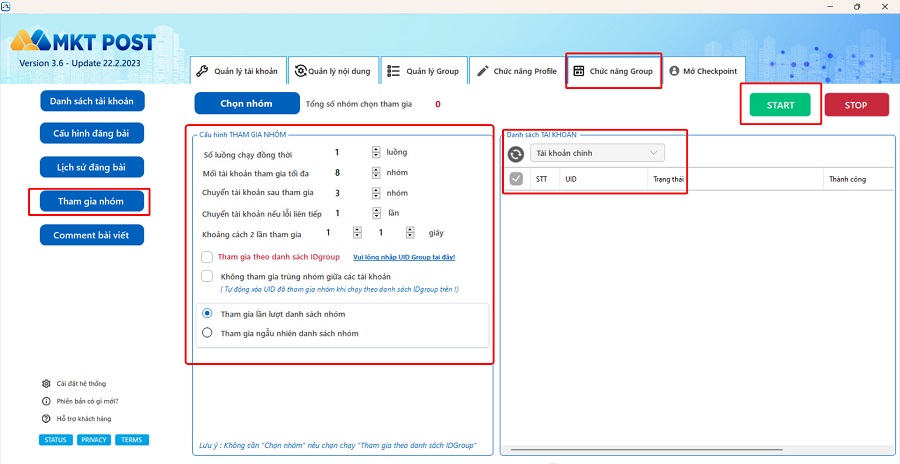 tool tăng thành viên group