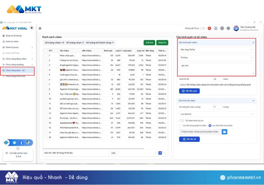 Phần mềm MKT Viral