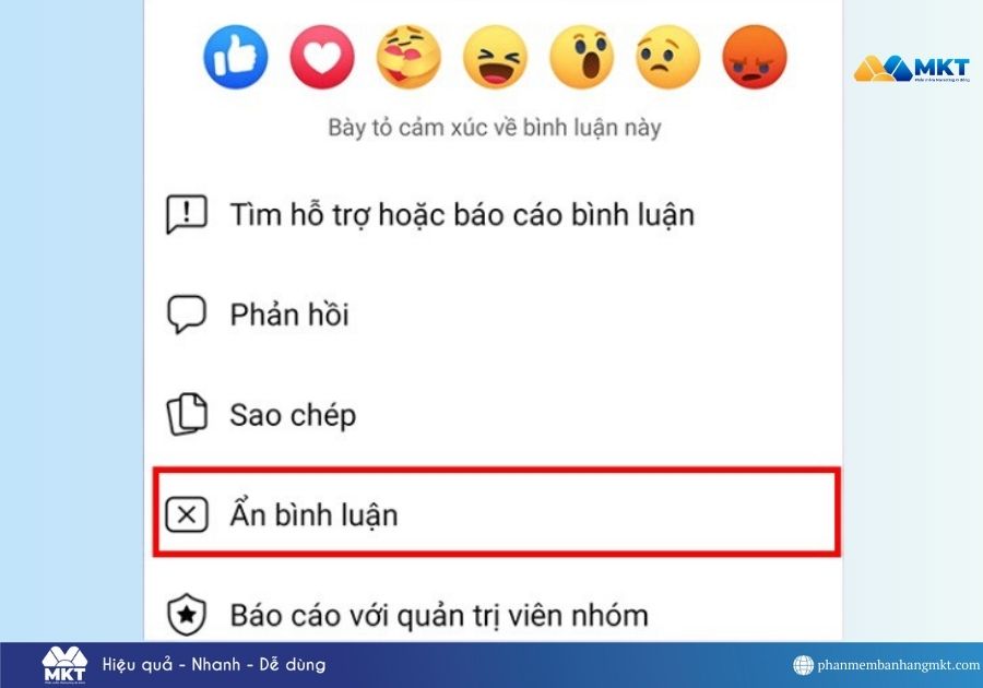cách khóa bình luận trên Facebook bằng điện thoại