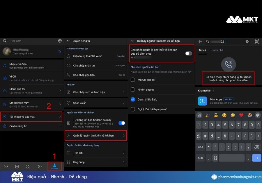 xem số điện thoại Zalo bị ẩn