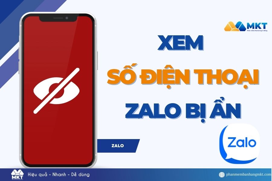 xem số điện thoại Zalo bị ẩn