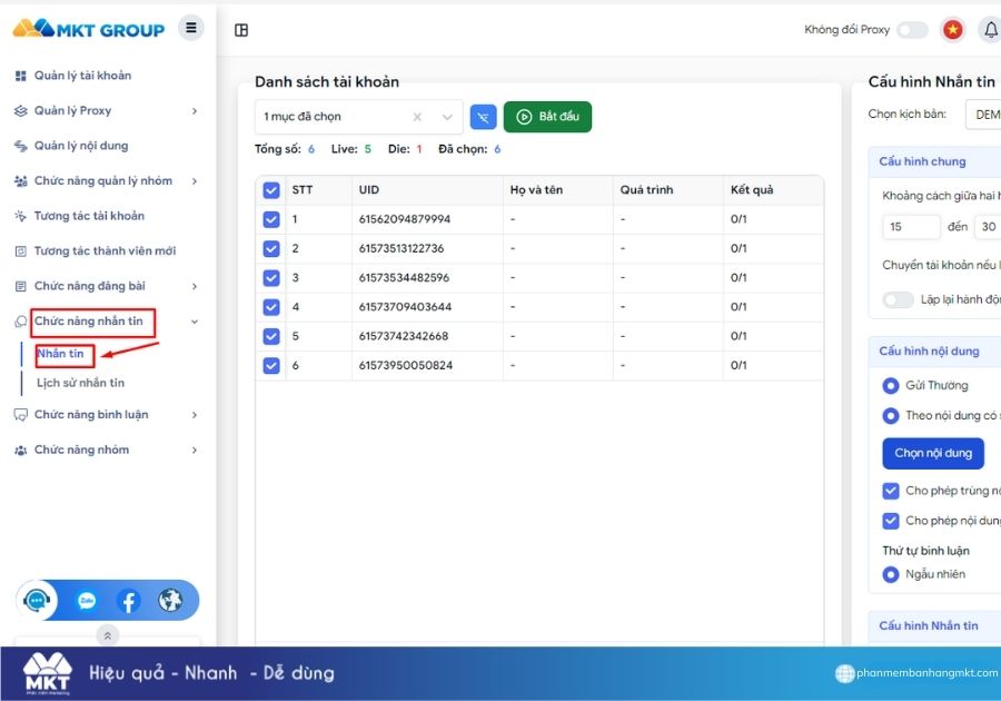 Gửi tin nhắn hàng loạt trên Facebook