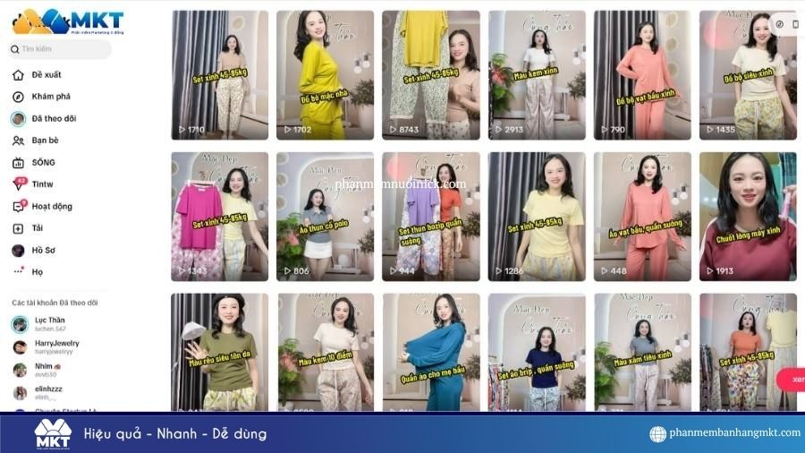 Kinh doanh thời trang trên TikTok