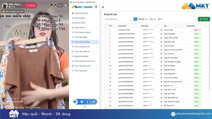 Kinh doanh thời trang trên TikTok