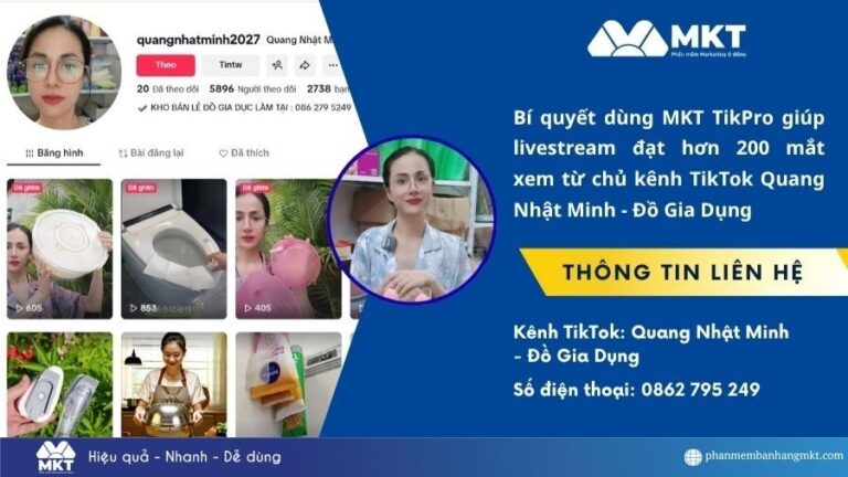 Kinh nghiệm livestream TikTok đạt nghìn mắt xem: Case study thực tế từ shop Quang Nhật Minh